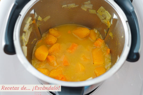 Receta crema de calabaza thermomix