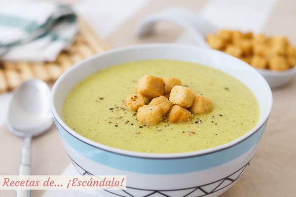 Receta de crema de calabacin con Thermomix, muy rica y cremosa