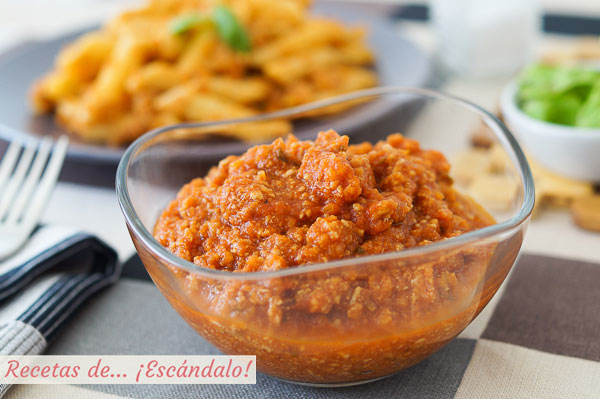 Receta de salsa bolonesa con Thermomix, muy sabrosa