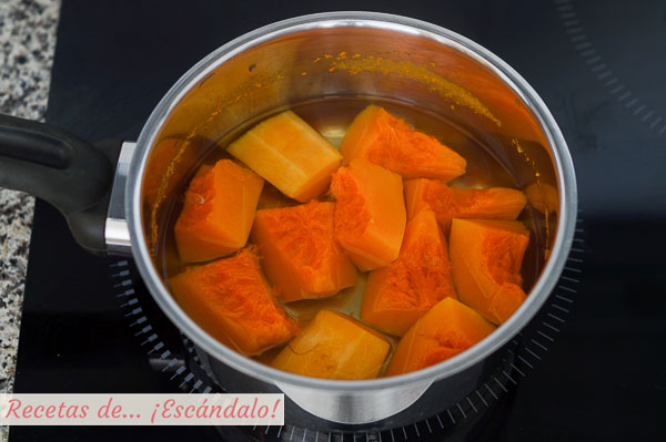 Calabaza cocida