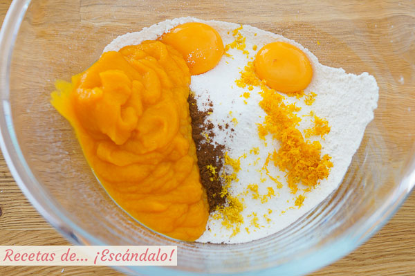 Ingredientes bunuelos de calabaza