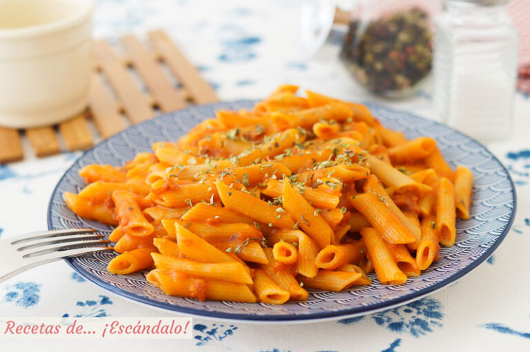 Macarrones con tomate casero. Receta muy sabrosa y sencilla
