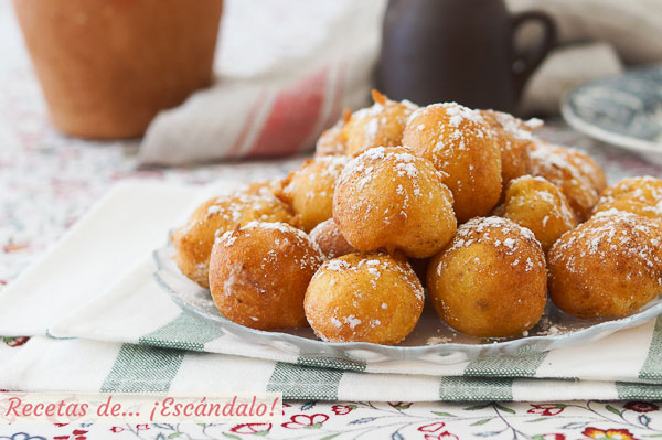 Receta de bunuelos de viento tradicionales y faciles