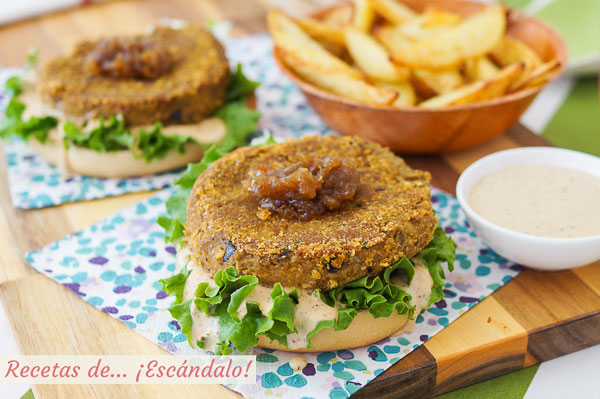 Receta de hamburguesas vegetales de lentejas. Muy sabrosas, cremosas y faciles