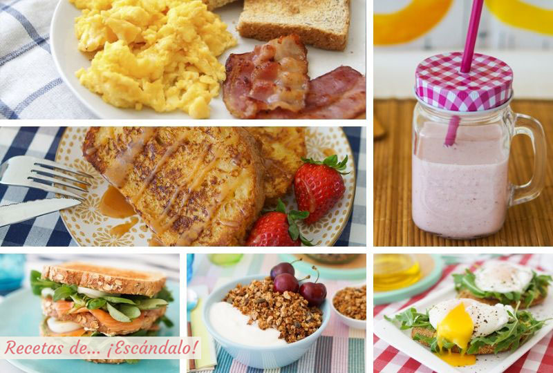 Los mejores desayunos y brunch para preparar en casa, muy ricos y faciles