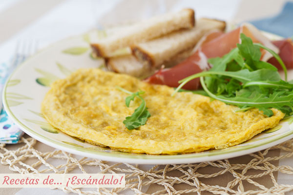 Receta de tortilla francesa perfecta, con trucos y consejos
