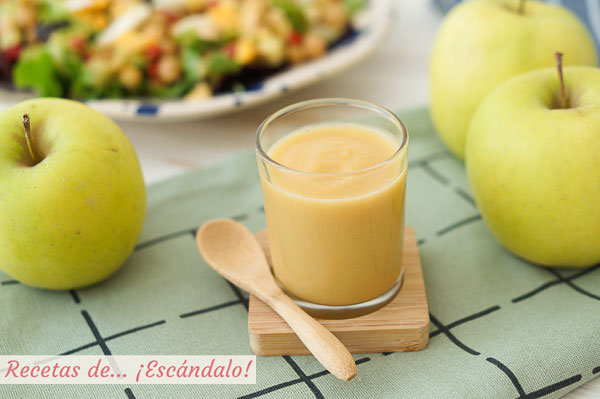 Receta de vinagreta de manzana, un alino original y delicioso para ensaladas