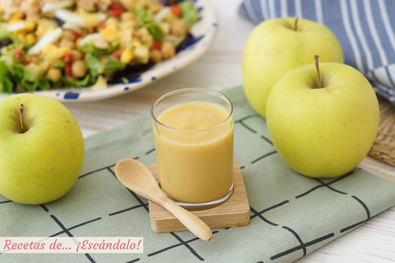 Vinagreta de manzana, un alino original y delicioso para ensaladas