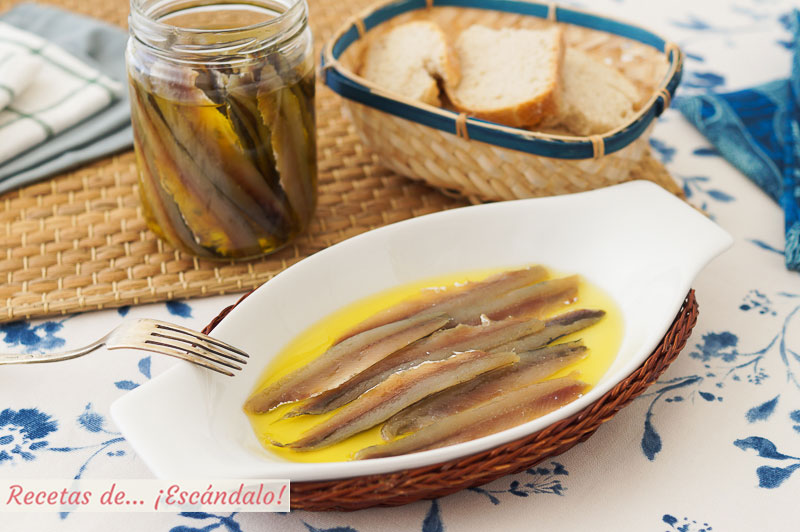 Anchoas caseras en salazon. Receta de un aperitivo ideal