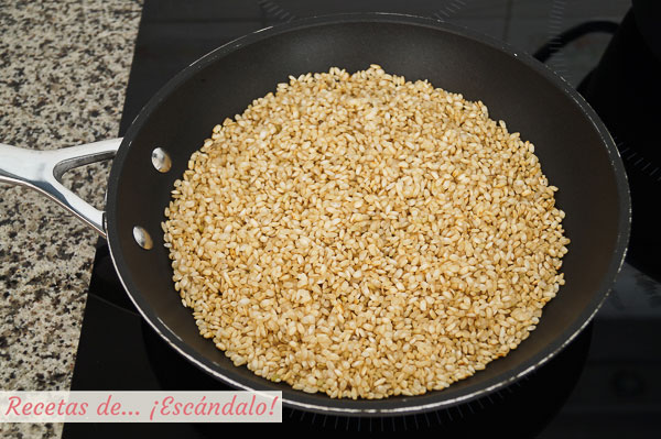 Arroz integral tostado