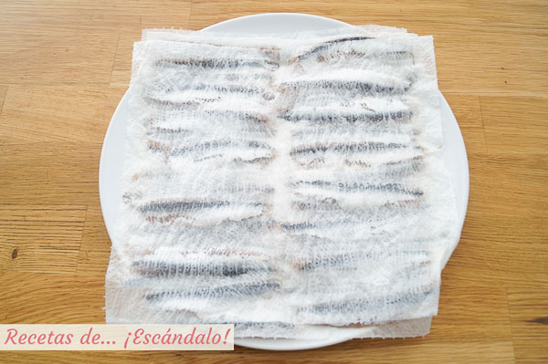 Boquerones limpios