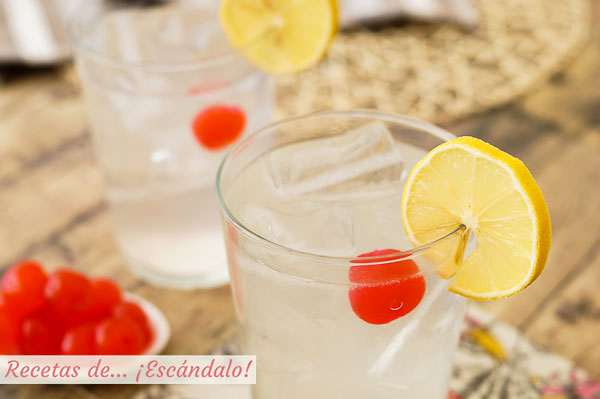 Como hacer Tom Collins, un coctel con ginebra muy sencillo y refrescante