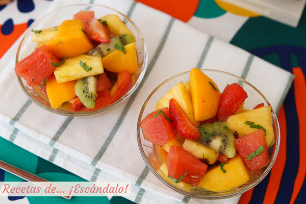 Como hacer macedonia de frutas casera, el postre mas saludable y sabroso