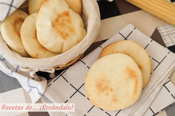 Como hacer pan de pita casero o pan arabe. Receta muy sencilla paso a paso