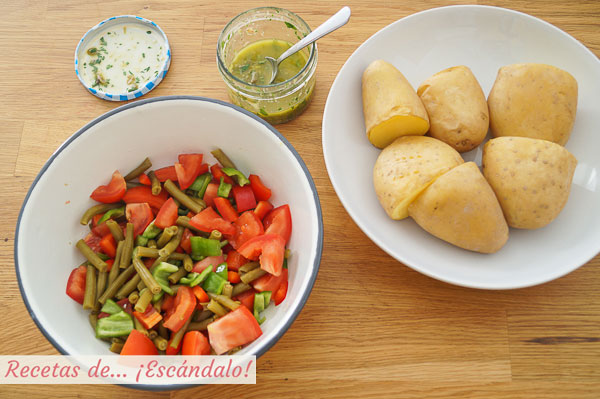 Ingredientes ensalada de verano de patata