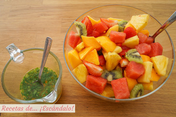 Ingredientes macedonia de frutas