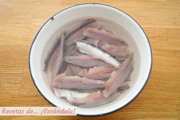 Lomos de boquerones