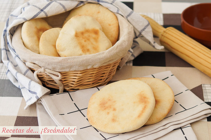Pan de pita casero o pan arabe. Receta muy sencilla paso a paso