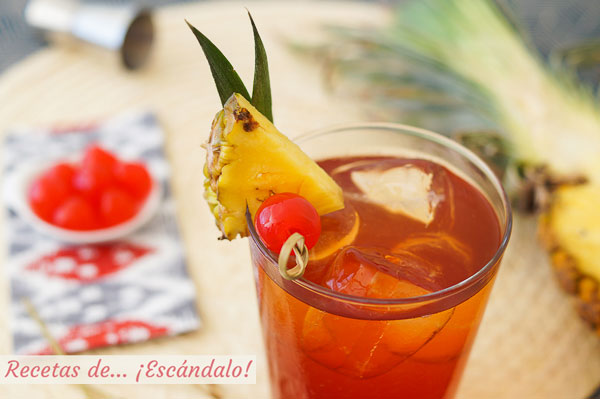 Receta de Mai Tai, un coctel exotico con ron