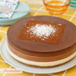 Tarta tres chocolates con Thermomix