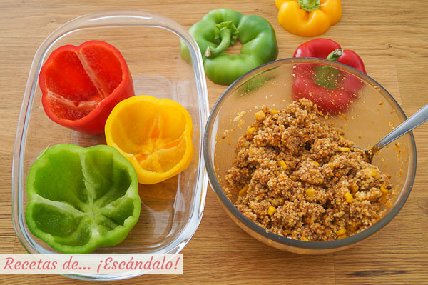 Ingredientes pimientos rellenos