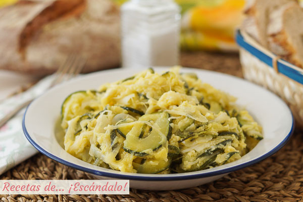 Receta de zarangollo murciano, un plato de la huerta muy sencillo y rico