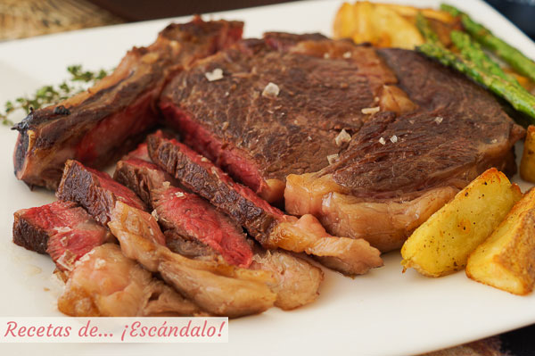 Receta de chuleton de ternera a la plancha, con trucos para que te quede perfecto
