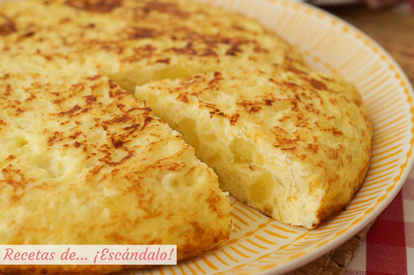 Tortilla de patatas y cebolla thermomix