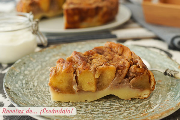 Como hacer tarta de manzana casera, facil, rapida y muy rica