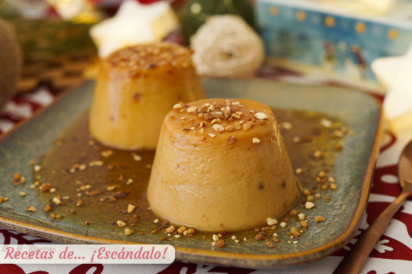 Receta de flan de turron con thermomix, con o sin horno y delicioso