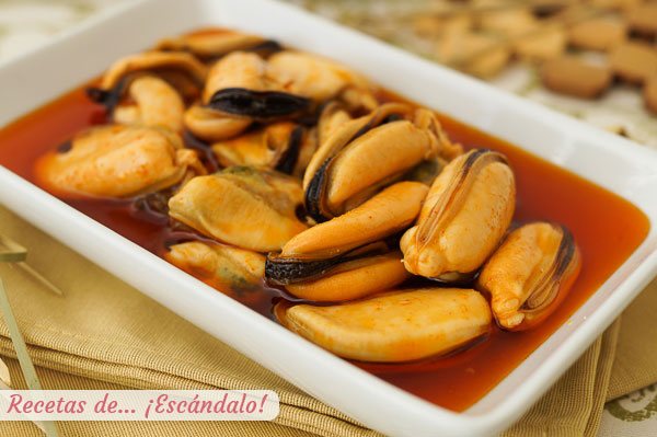 Receta de mejillones en escabeche caseros, muy faciles y deliciosos