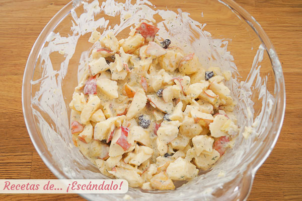Ensalada navidena de manzana