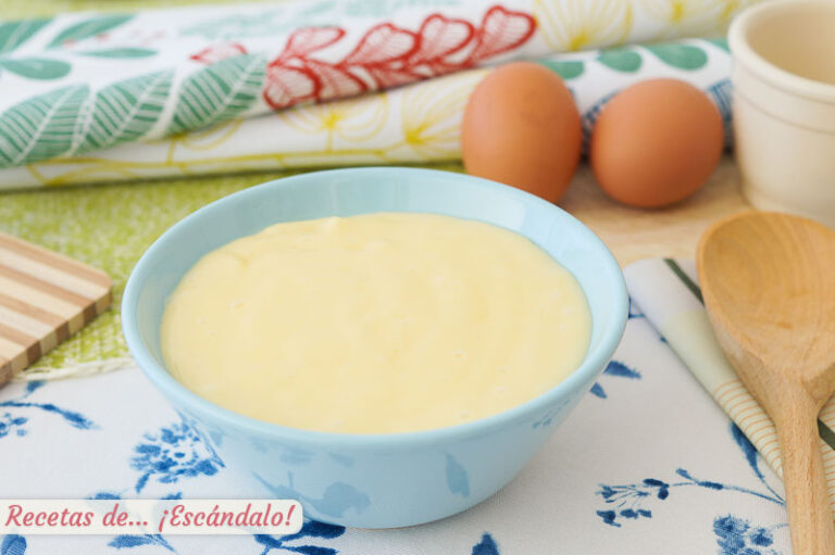 Crema pastelera con Thermomix, sabrosa y sencilla
