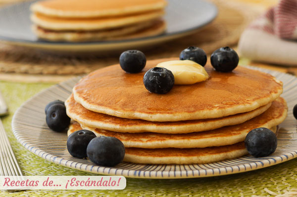 Receta de tortitas americanas con Thermomix, esponjosas y deliciosas
