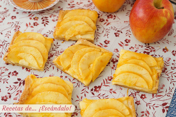 Como hacer tarta de manzana en Thermomix con hojaldre y crema pastelera