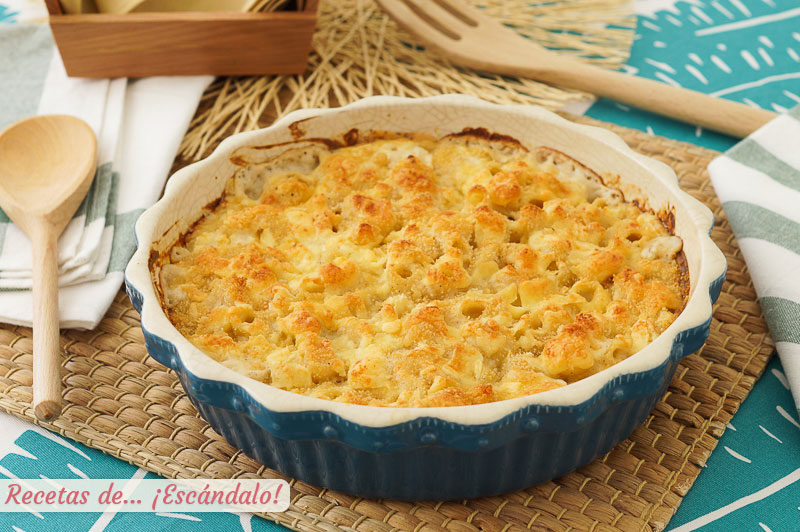Mac and cheese o macarrones con queso, una receta de pasta irresistible
