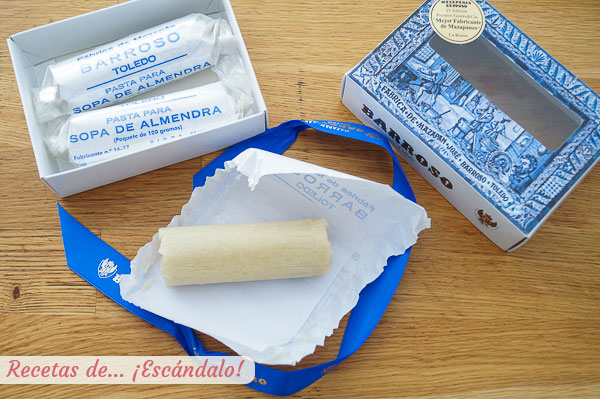 Pasta de almendras para sopa de almendras