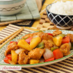 Pollo agridulce con piña