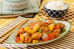 Receta de pollo agridulce al estilo chino con piña, ¡súper sabroso!