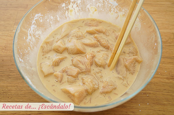 Pollo agridulce