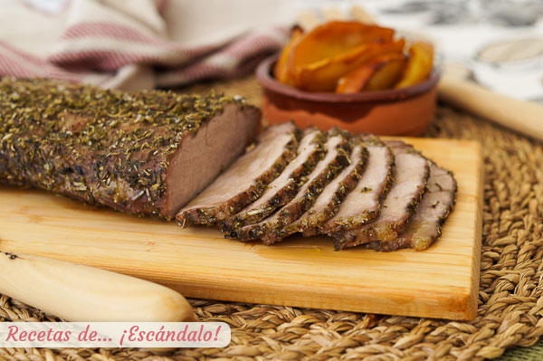 Receta de lomo a la sal con especias, jugoso y rico