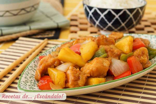 Receta de pollo agridulce al estilo chino con pina, super sabroso.jpg