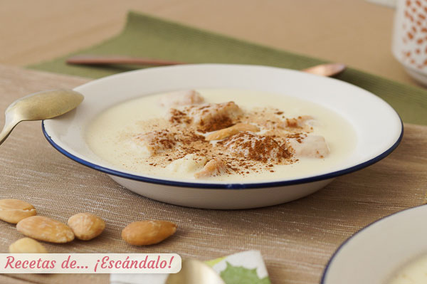 Receta de sopa de almendras, un postre de Navidad tradicional