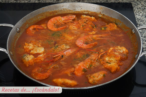 Zarzuela de marisco casera