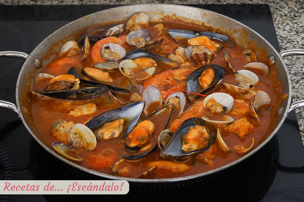 Zarzuela de marisco y pescado