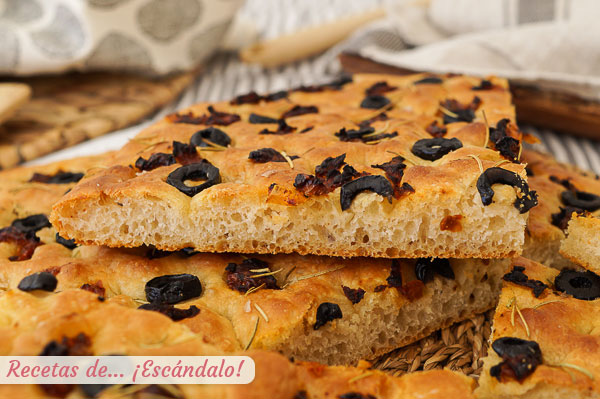 Como hacer focaccia italiana casera, facil y exquisita, para triunfar