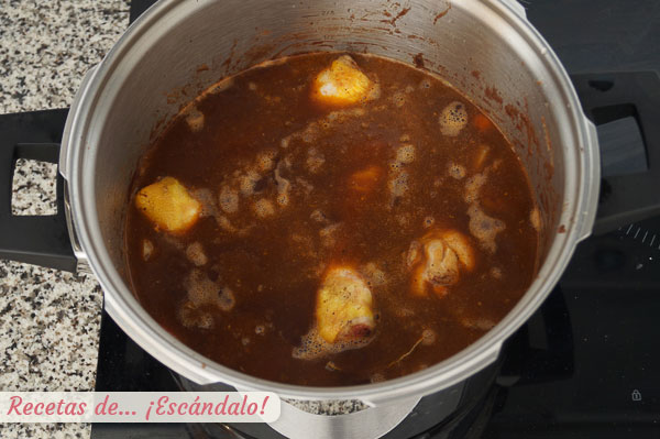 Estofado de pollo casero