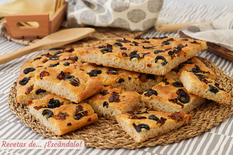 Focaccia italiana casera, facil y exquisita, para triunfar