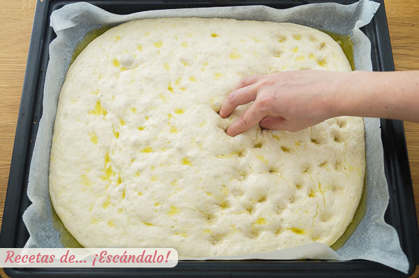 Hoyos en focaccia