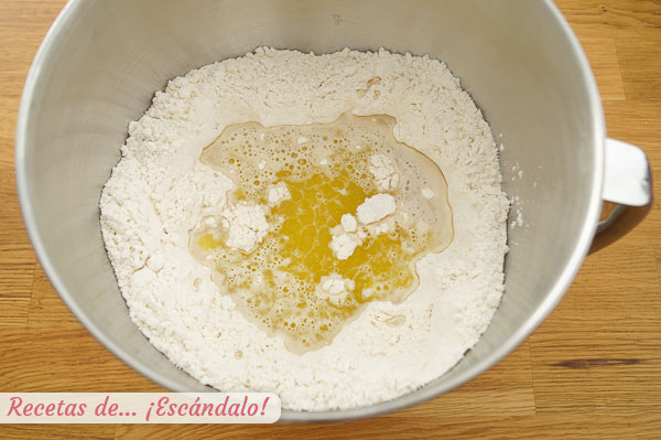 Ingredientes masa focaccia